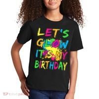 Let's Glow It's My Birthday Kids T-Shirt thumb 2
