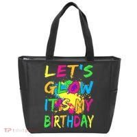 Let's Glow It's My Birthday Tote Bag thumb 0