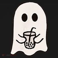 Little Ghost Ice Coffee Happy Halloween Bucket Hat thumb 4
