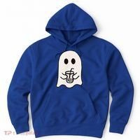 Little Ghost Ice Coffee Happy Halloween Hoodie thumb 0