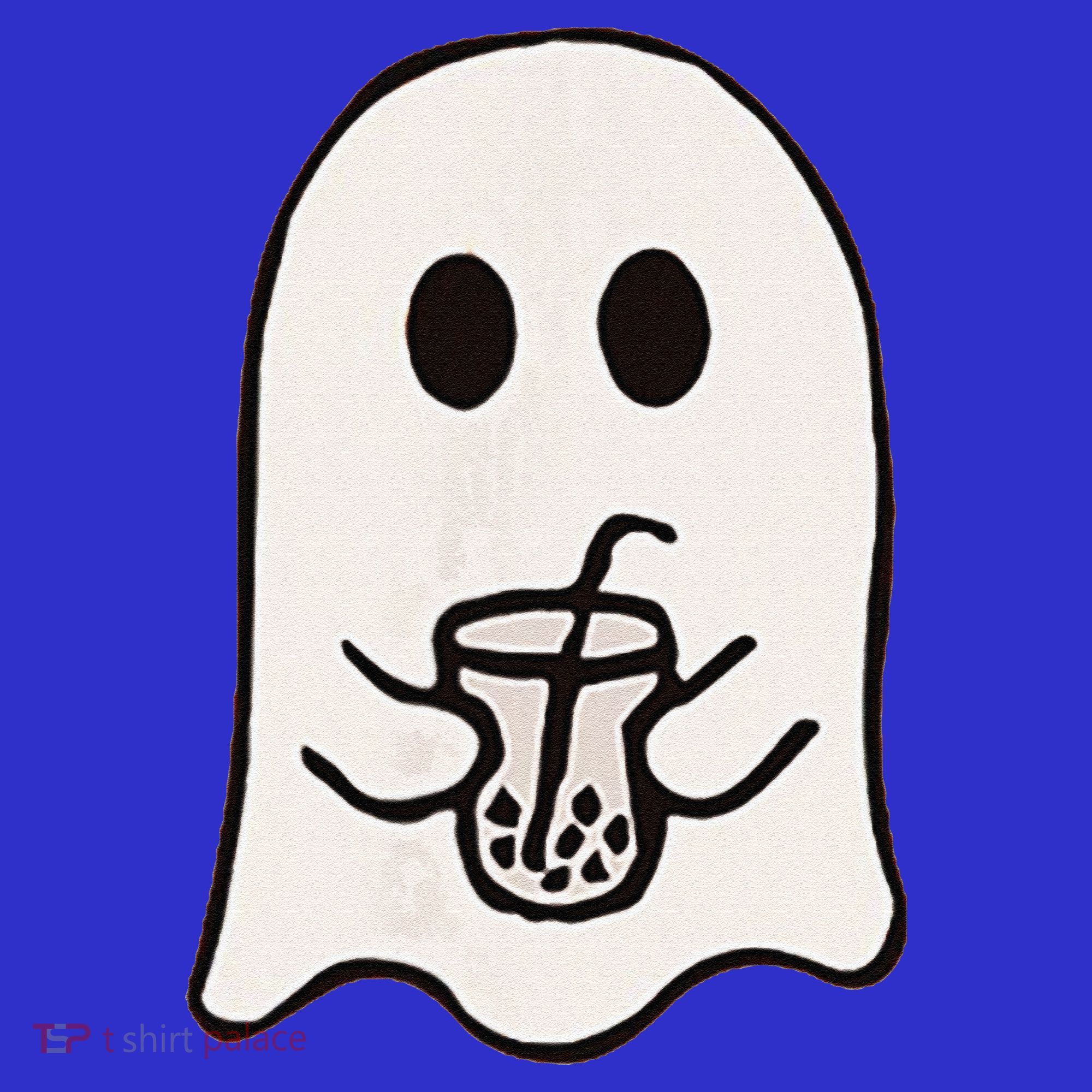 Little Ghost Ice Coffee Happy Halloween Hoodie