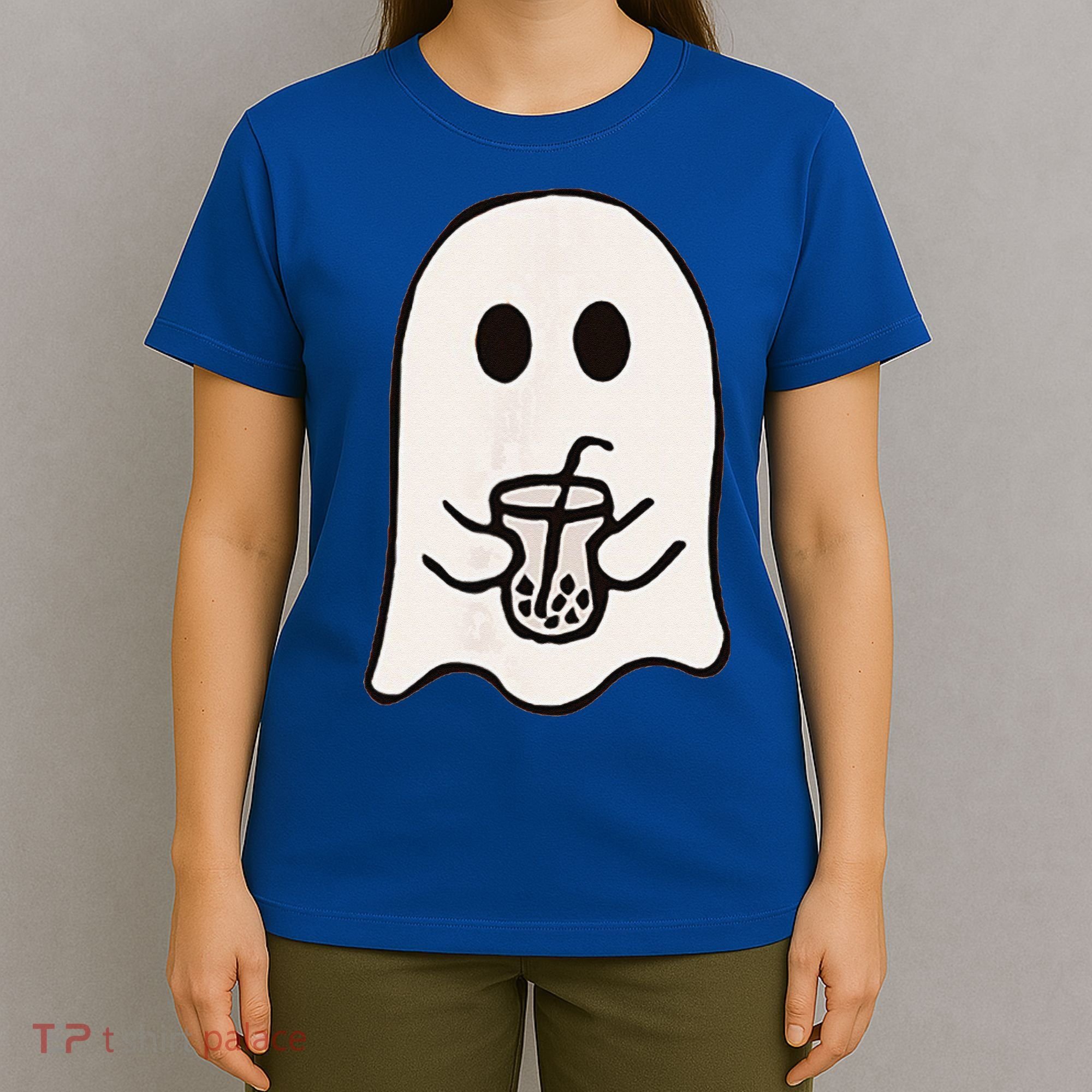Little Ghost Ice Coffee Happy Halloween T-Shirt