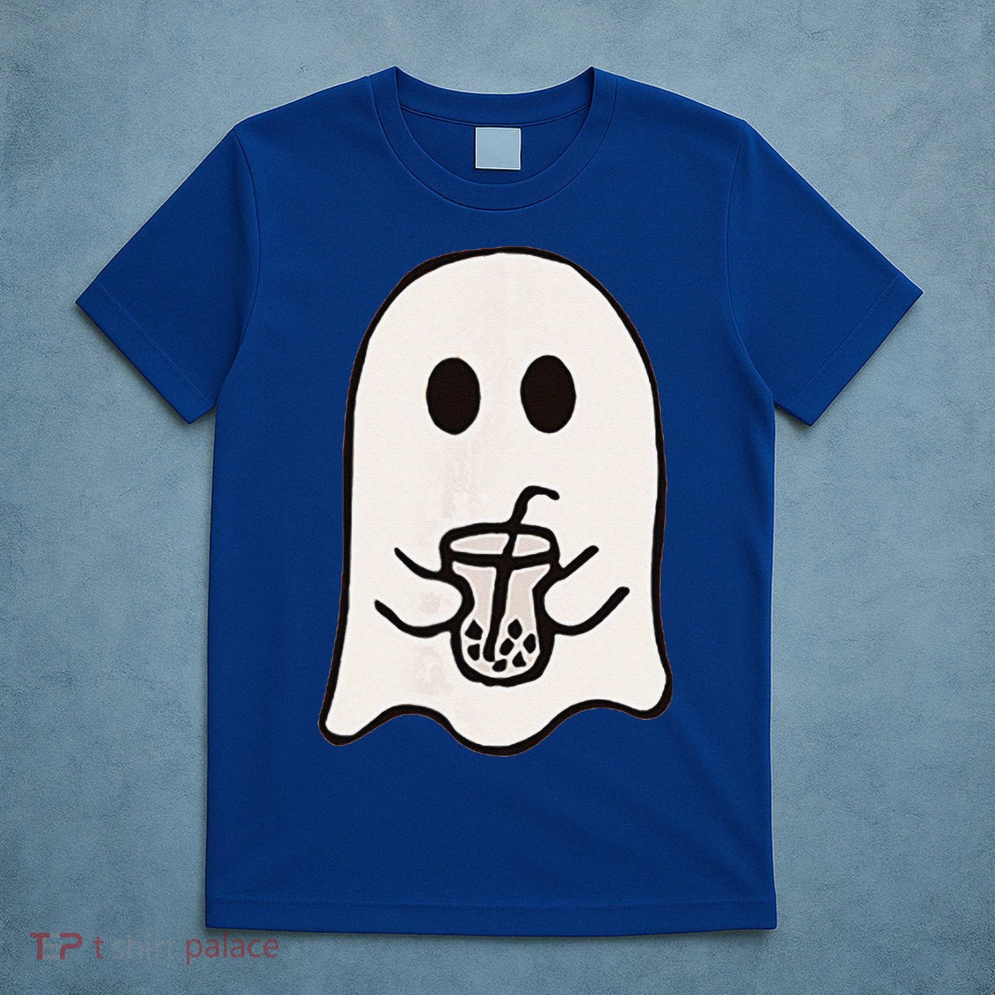 Little Ghost Ice Coffee Happy Halloween T-Shirt