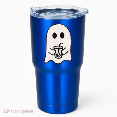 Little Ghost Ice Coffee Happy Halloween Tumbler
