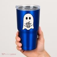 Little Ghost Ice Coffee Happy Halloween Tumbler thumb 2