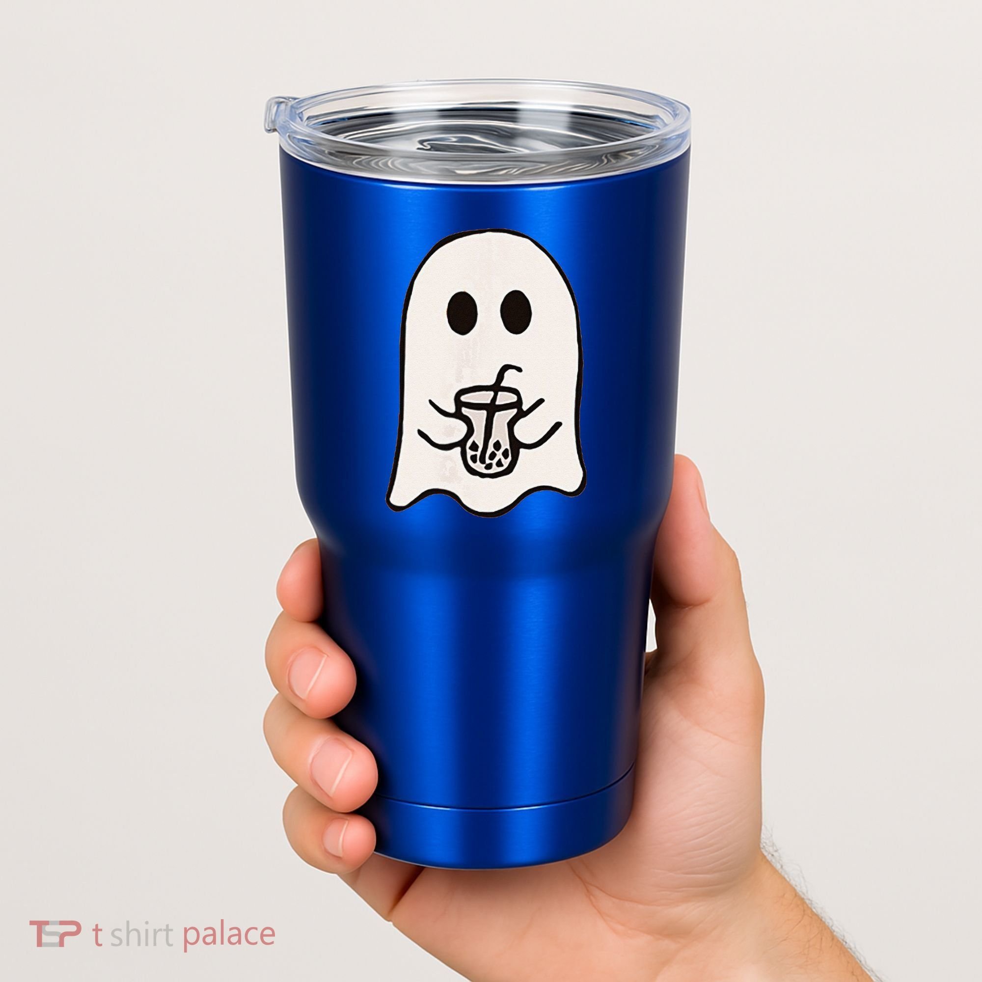 Little Ghost Ice Coffee Happy Halloween Tumbler
