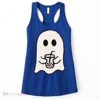 Little Ghost Ice Coffee Happy Halloween Women's Tank Top thumb 0