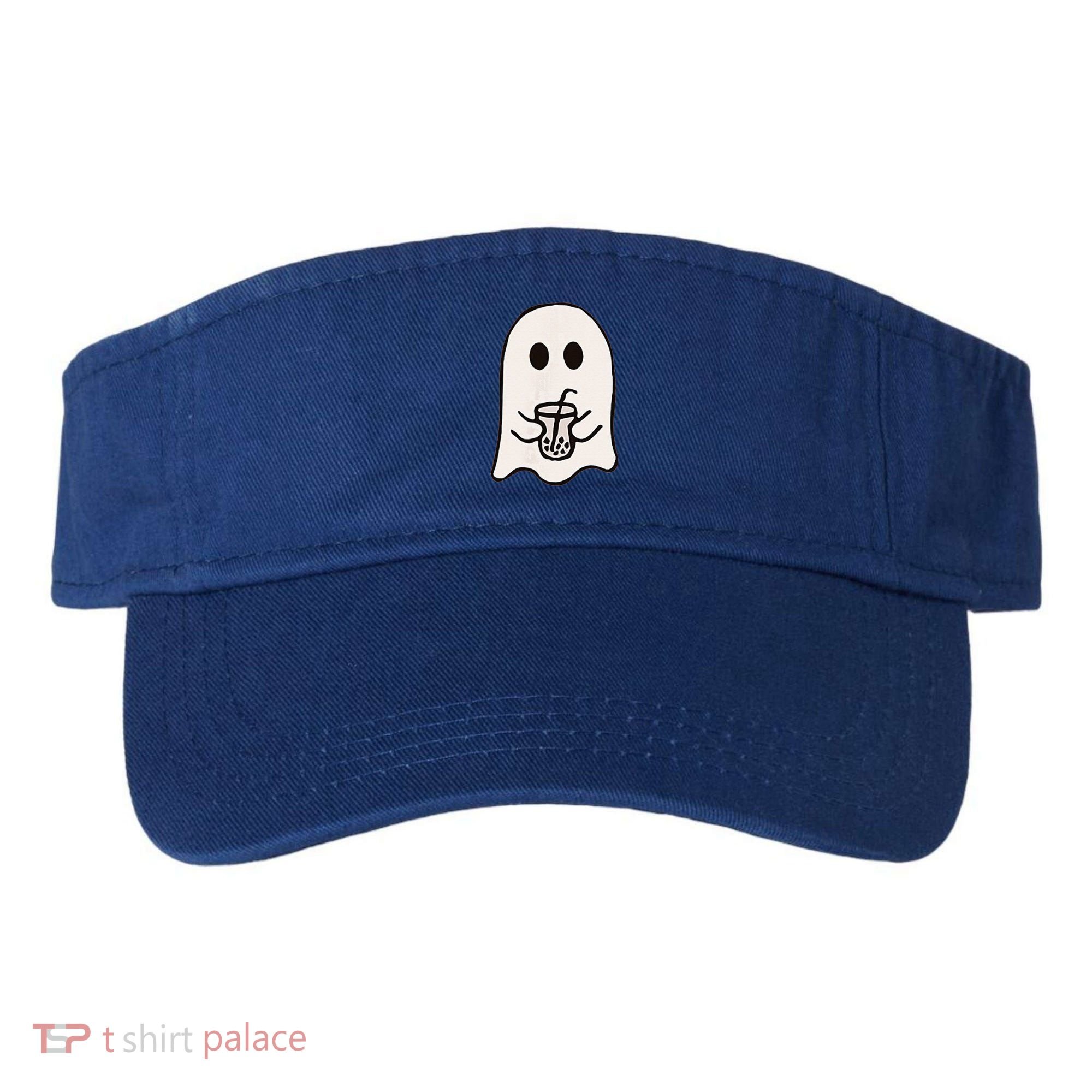 Little Ghost Ice Coffee Happy Halloween Visor