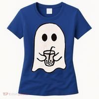 Little Ghost Ice Coffee Happy Halloween Women's T-Shirt thumb 0