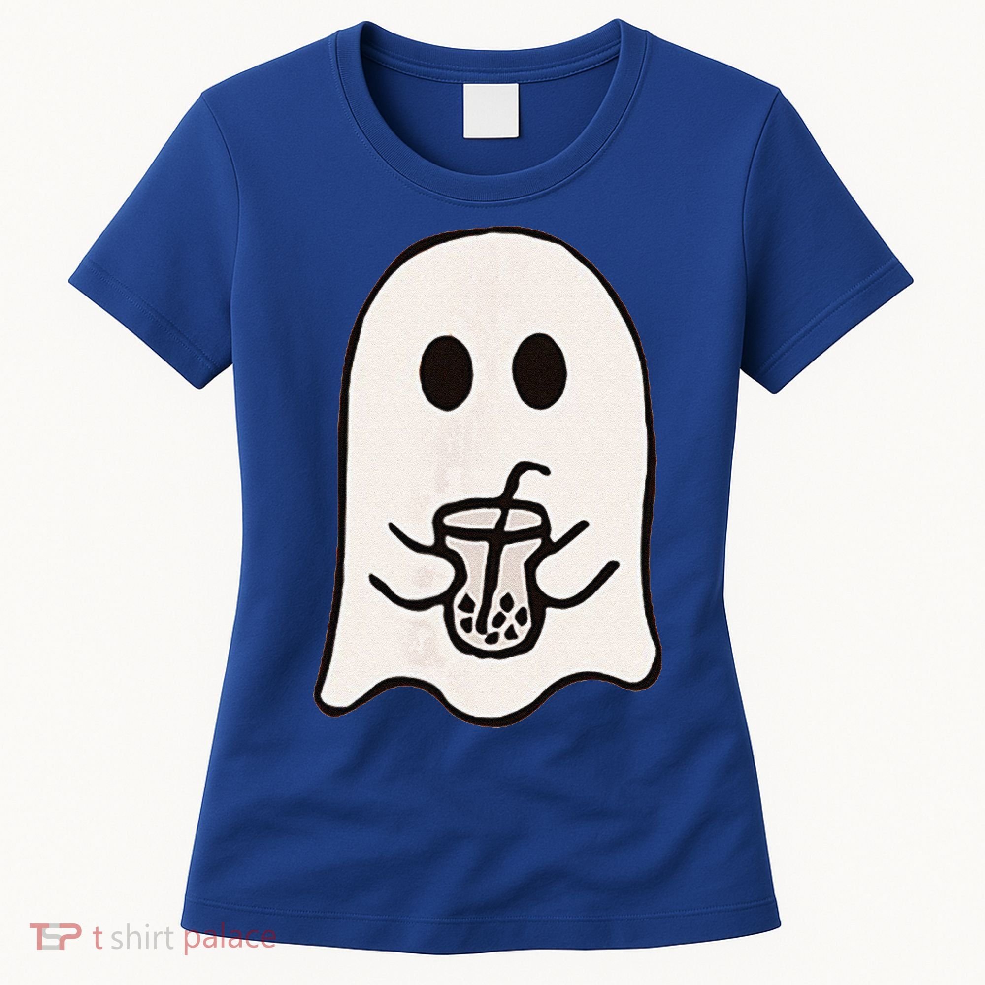 Little Ghost Ice Coffee Happy Halloween Women's T-Shirt