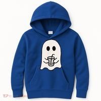 Little Ghost Ice Coffee Happy Halloween Kids Hoodie thumb 0