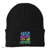 Let's Glow It's My Birthday Glow Party 80s Costume Party Beanie thumb 0