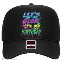 Let's Glow It's My Birthday Glow Party 80s Costume Party Hat thumb 0