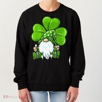 LOVE Gnomes Irish Shamrock St Patrick's Day Women's Sweatshirt thumb 0