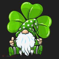 LOVE Gnomes Irish Shamrock St Patrick's Day Women's Sweatshirt thumb 2