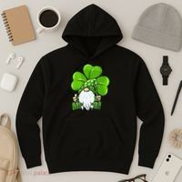 LOVE Gnomes Irish Shamrock St Patrick's Day Hoodie thumb 3