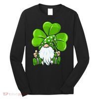 LOVE Gnomes Irish Shamrock St Patrick's Day Long Sleeve Shirt thumb 0