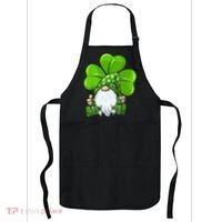 LOVE Gnomes Irish Shamrock St Patrick's Day Apron thumb 0