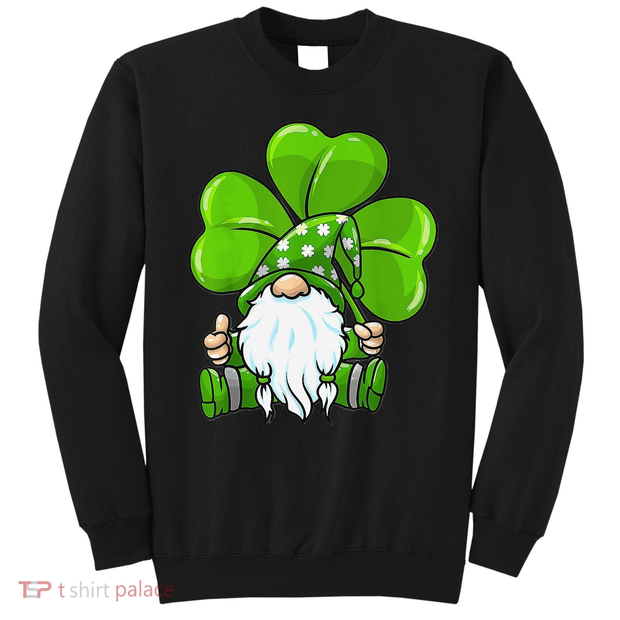 LOVE Gnomes Irish Shamrock St Patrick's Day Sweatshirt