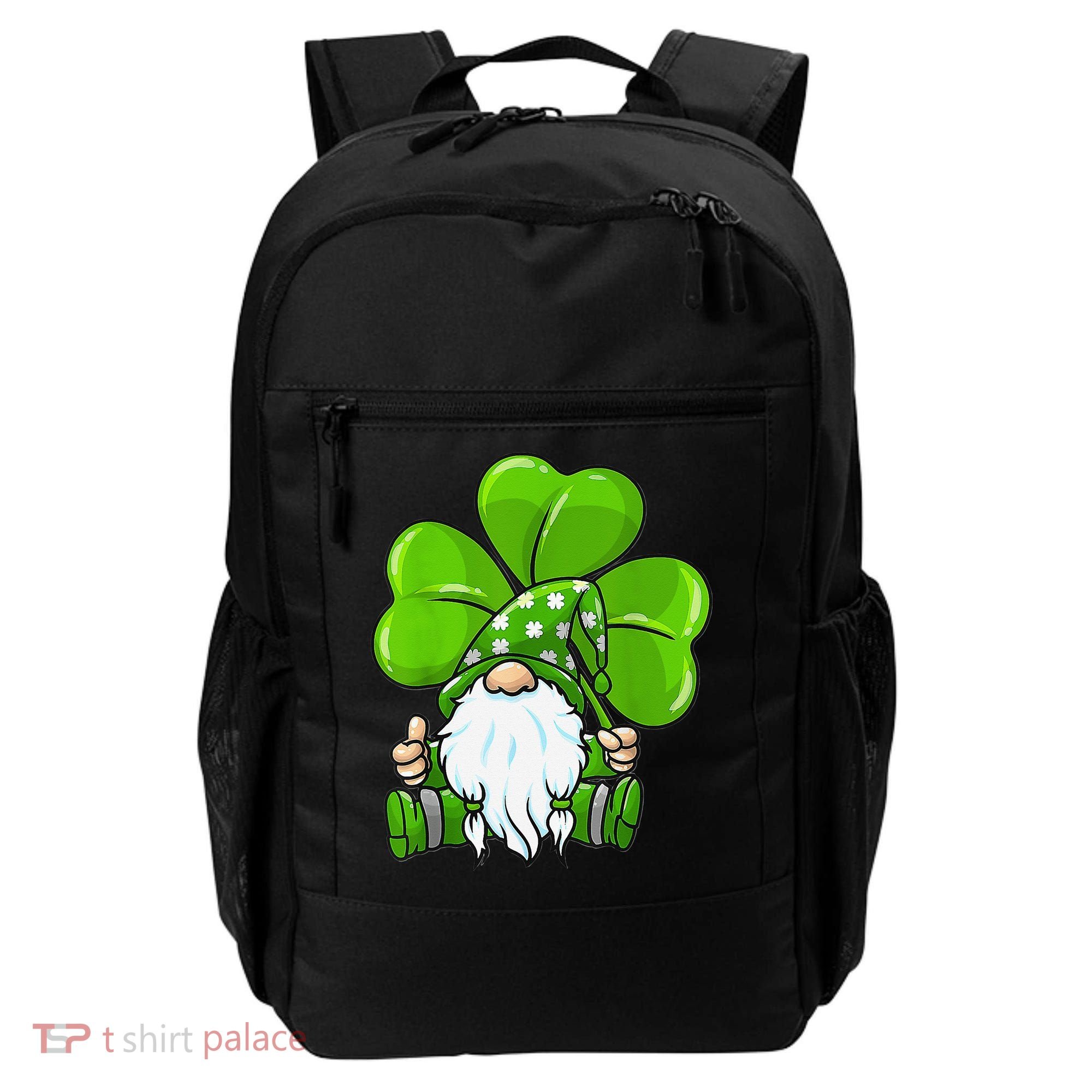 LOVE Gnomes Irish Shamrock St Patrick's Day Backpack