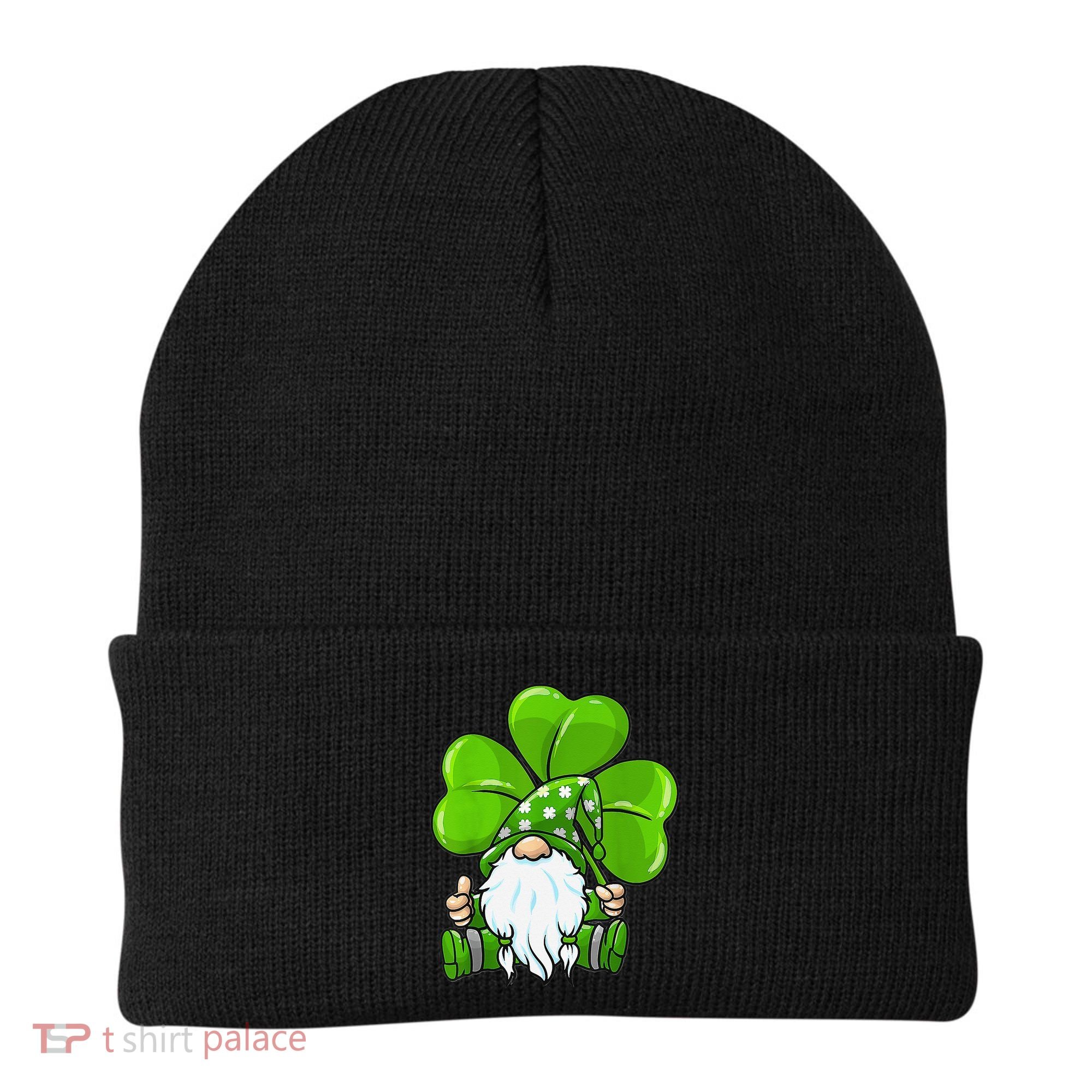 LOVE Gnomes Irish Shamrock St Patrick's Day Beanie
