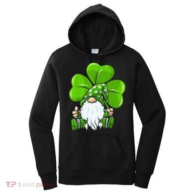 LOVE Gnomes Irish Shamrock St Patrick's Day Women's Hoodie