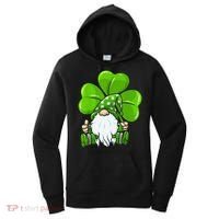 LOVE Gnomes Irish Shamrock St Patrick's Day Women's Hoodie thumb 0
