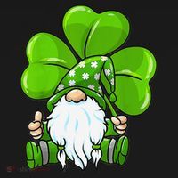 LOVE Gnomes Irish Shamrock St Patrick's Day Baby Bodysuit thumb 2