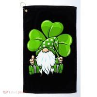 LOVE Gnomes Irish Shamrock St Patrick's Day Golf Towel thumb 0