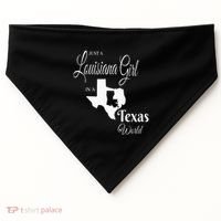  Louisiana Girl In A Texas World USA-Made Doggie Bandana thumb 0