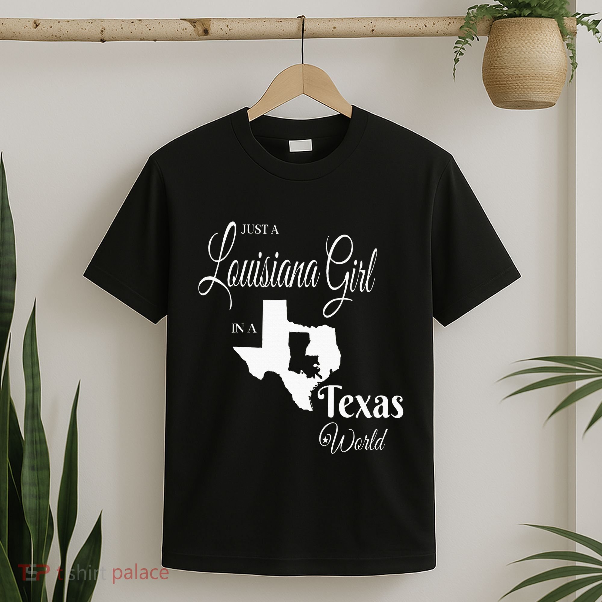  Louisiana Girl In A Texas World T-Shirt