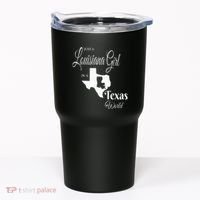  Louisiana Girl In A Texas World Tumbler thumb 0