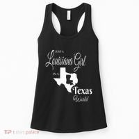  Louisiana Girl In A Texas World Women's Tank Top thumb 0
