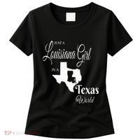  Louisiana Girl In A Texas World Women's T-Shirt thumb 0
