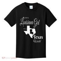  Louisiana Girl In A Texas World Kids T-Shirt thumb 0