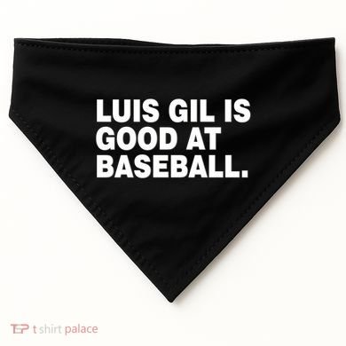 Luis Gil Is Good At Baseball USA-Made Doggie Bandana
