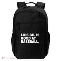 Luis Gil Is Good At Baseball Backpack thumb 0