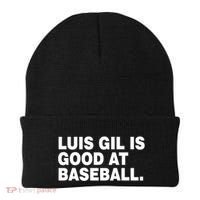 Luis Gil Is Good At Baseball Beanie thumb 0