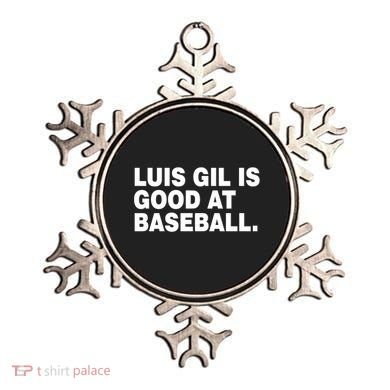 Luis Gil Is Good At Baseball Ornament