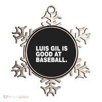 Luis Gil Is Good At Baseball Ornament thumb 0