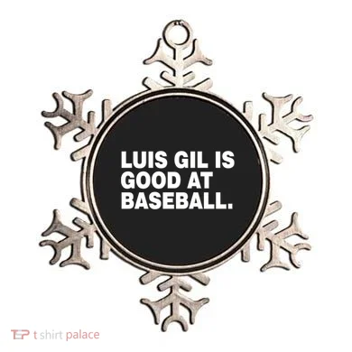 Luis Gil Is Good At Baseball Ornament