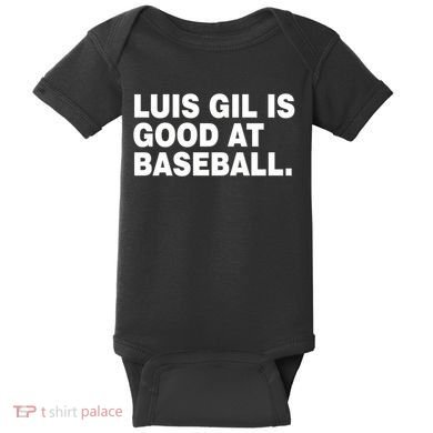Luis Gil Is Good At Baseball Baby Bodysuit