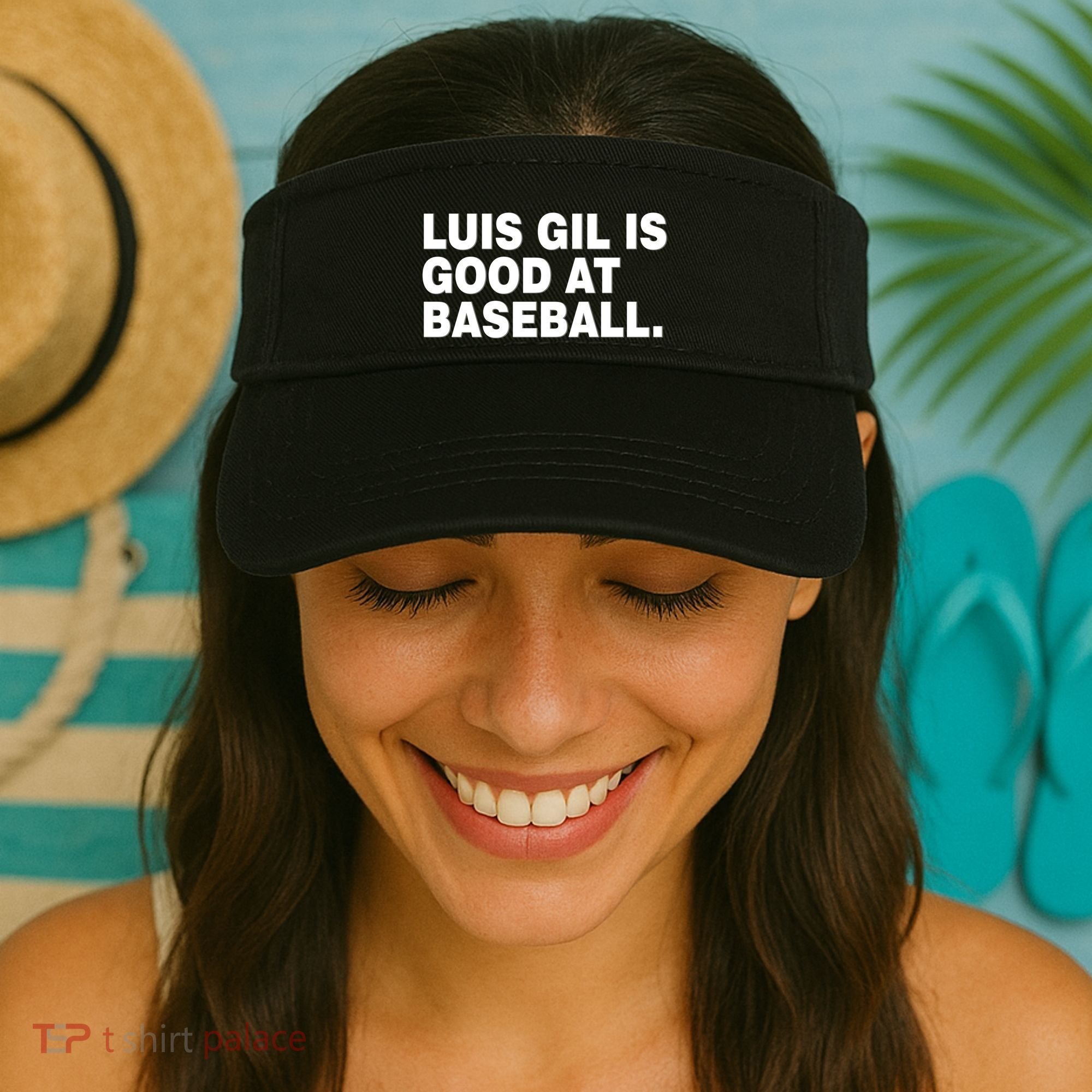 Luis Gil Is Good At Baseball Visor