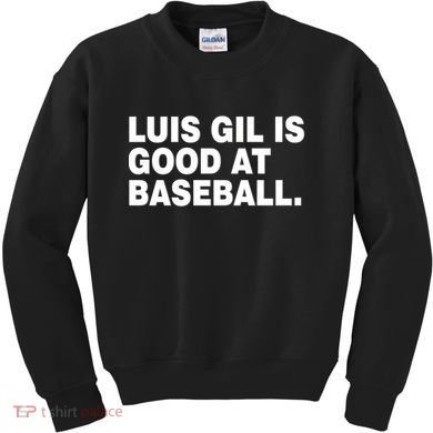 Luis Gil Is Good At Baseball Kids Sweatshirt