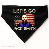 Lets Go Jack Smith For President USA Flag USA-Made Doggie Bandana thumb 0