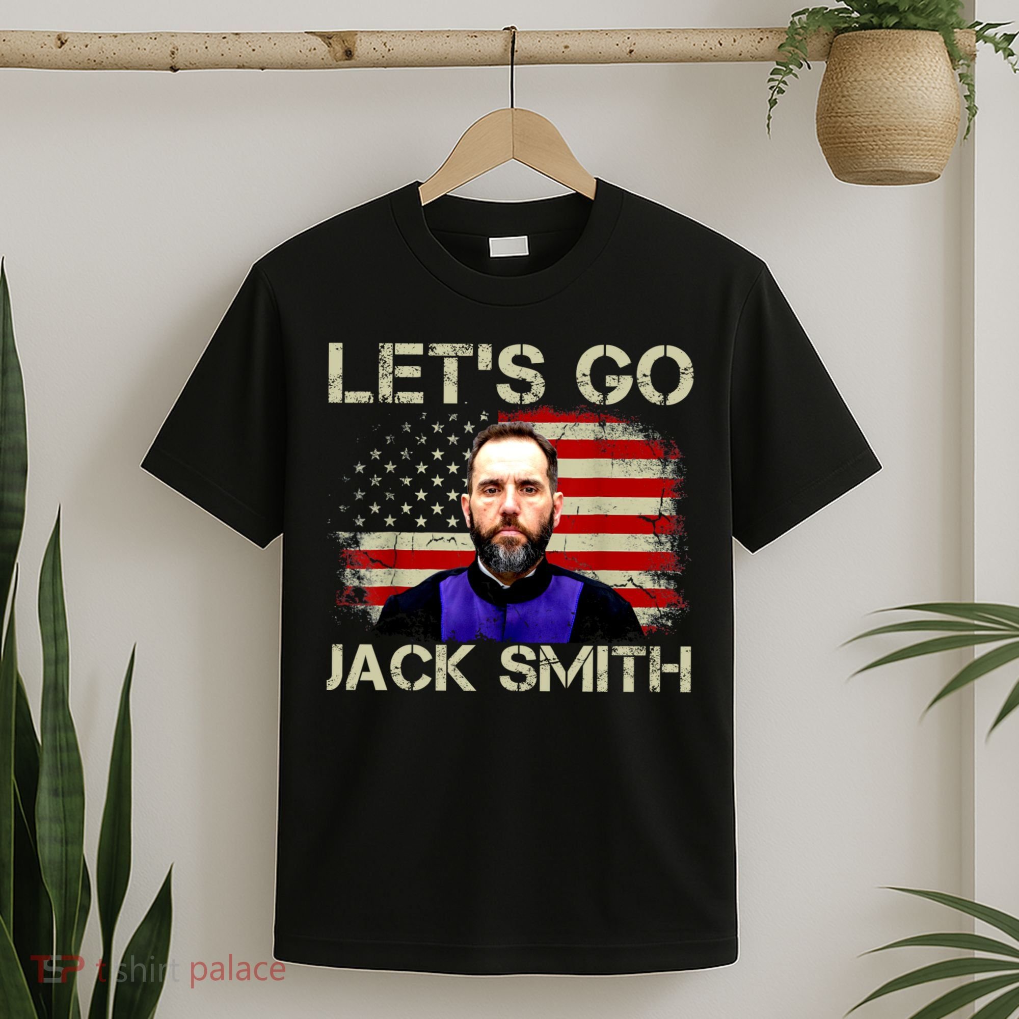 Lets Go Jack Smith For President USA Flag T-Shirt