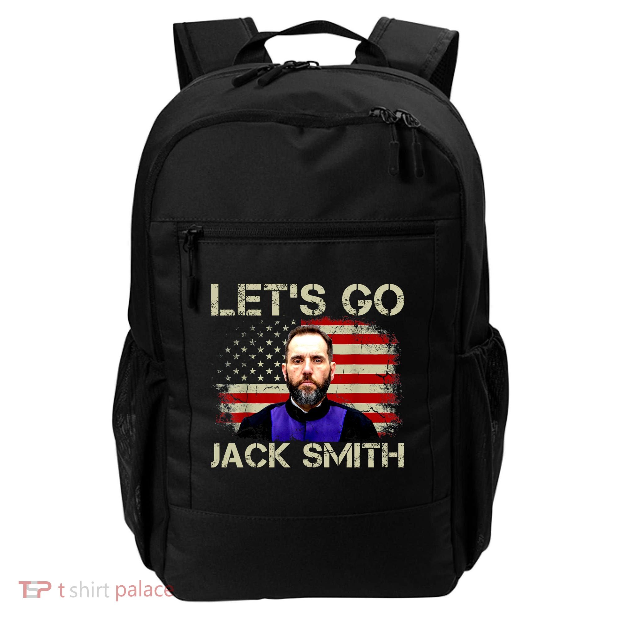 Lets Go Jack Smith For President USA Flag Backpack
