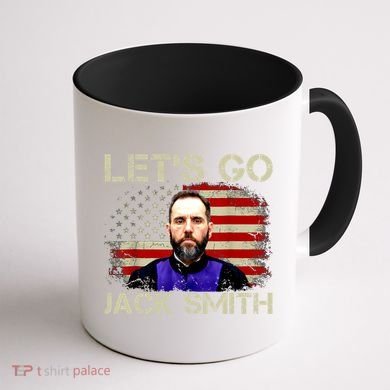Lets Go Jack Smith For President USA Flag Coffee Mug back
