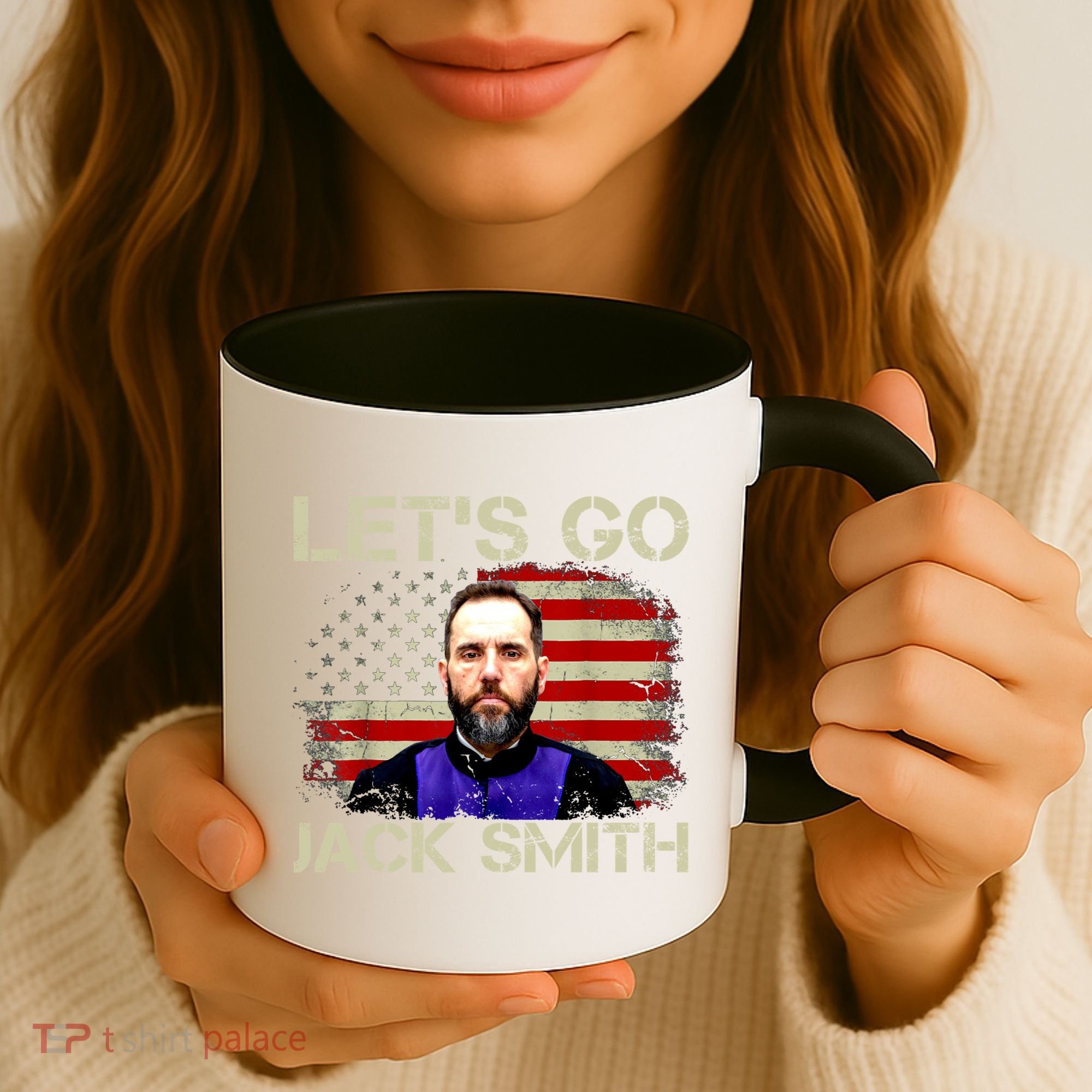 Lets Go Jack Smith For President USA Flag Coffee Mug