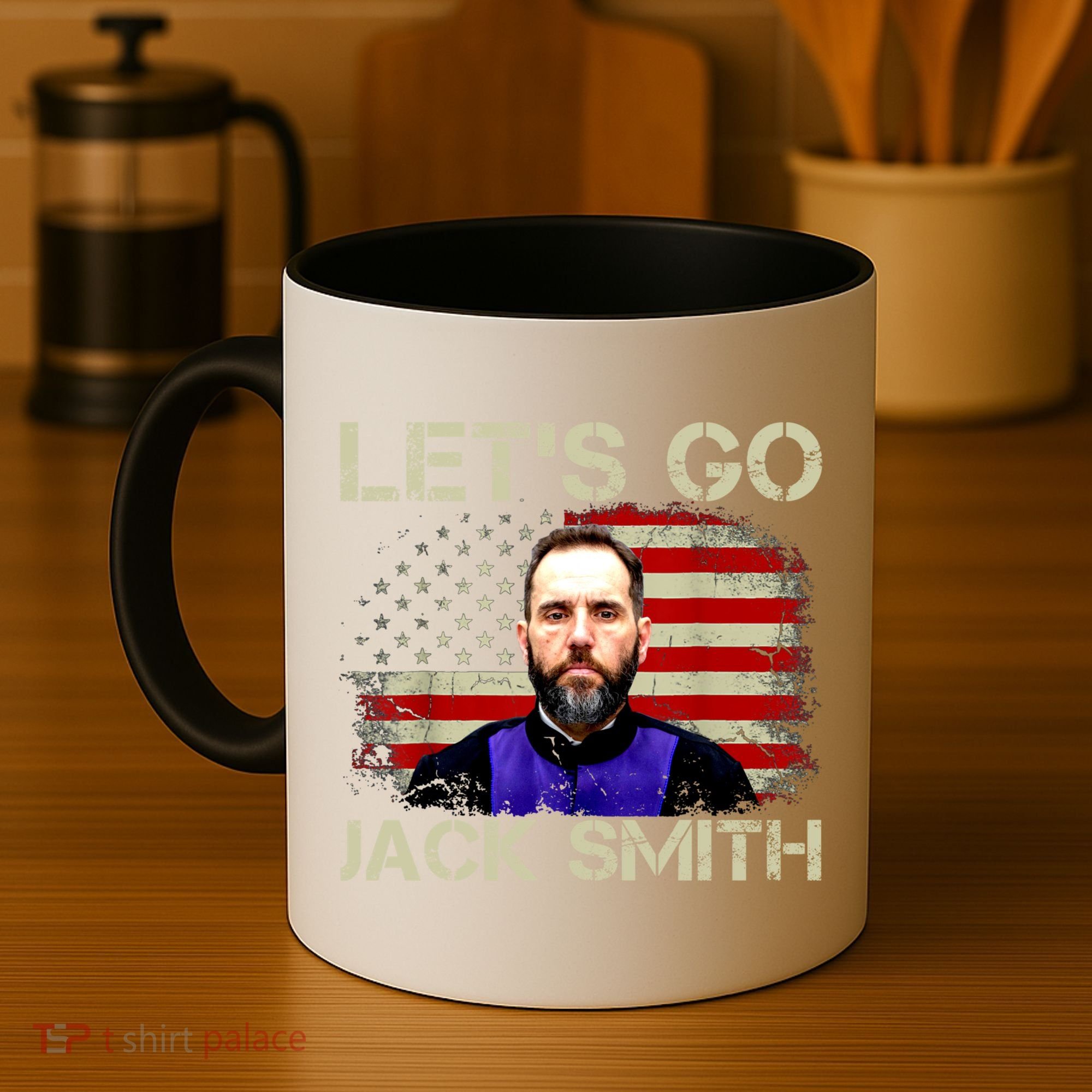 Lets Go Jack Smith For President USA Flag Coffee Mug